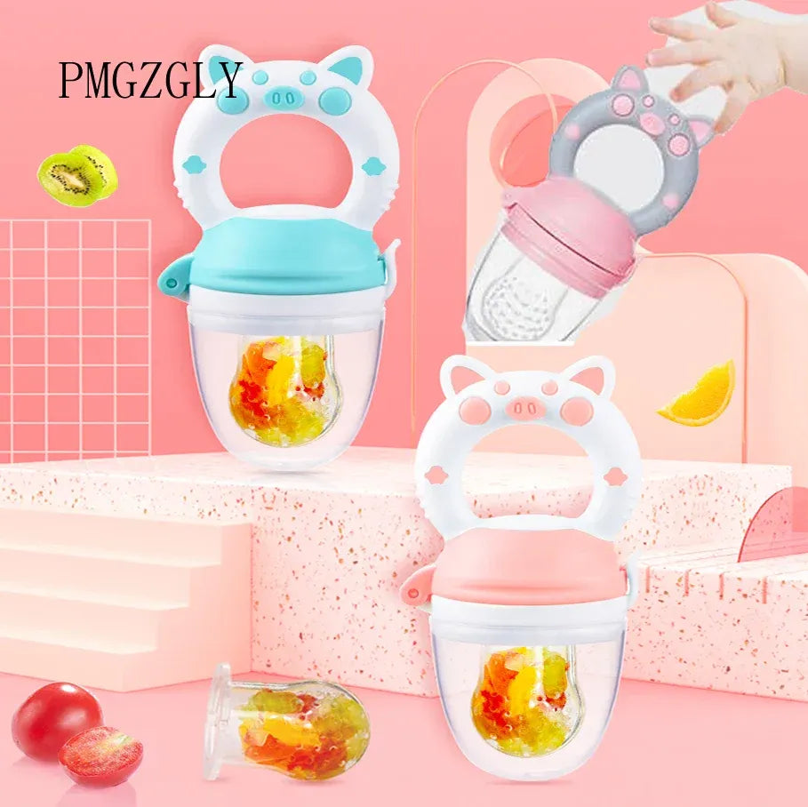 Sucette pour bébé avec tétine et distributeur de fruits